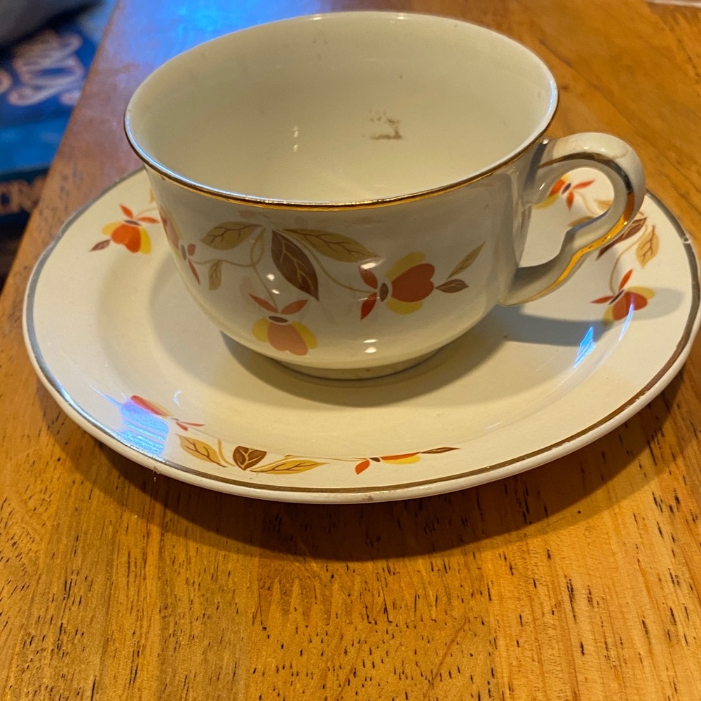 Vintage Jewel Tea Teacup and Saucer Set